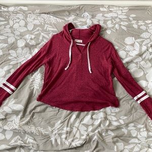 red hooded sweatshirt (Hollister)